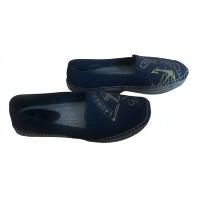 Pre-owned Polo Ralph Lauren Cloth Espadrilles In Blue
