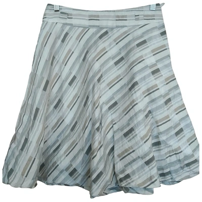 Pre-owned Akris Punto Linen Mid-length Skirt In Beige