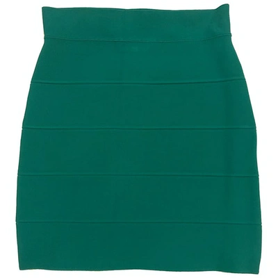 Pre-owned Bcbg Max Azria Mini Skirt In Green