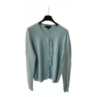 Pre-owned Ann Taylor Cashmere Jumper In Turquoise