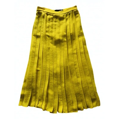 Pre-owned Moschino Love Mid-length Skirt In Yellow