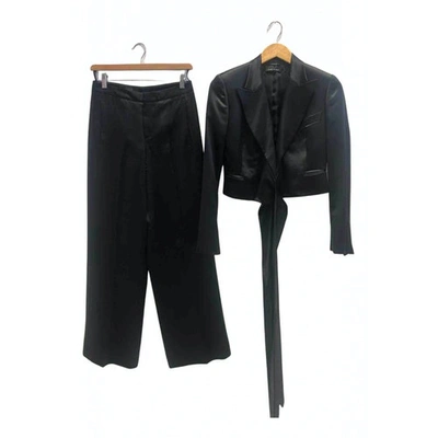 Pre-owned Gucci Black Silk Jumpsuit