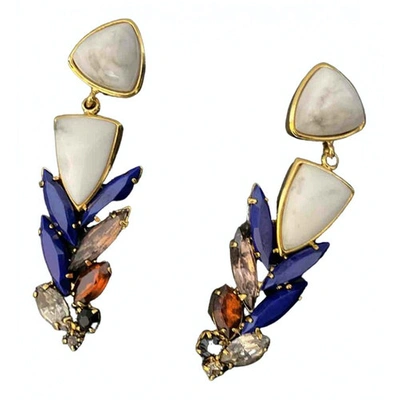 Pre-owned Lizzie Fortunato Multicolour Crystal Earrings