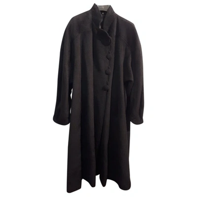 Pre-owned Fendi Wool Coat In Black