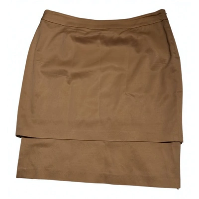 Pre-owned Escada Mid-length Skirt In Beige