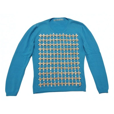 Pre-owned Mary Katrantzou Jumper In Turquoise