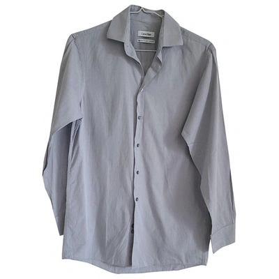 Pre-owned Calvin Klein Shirt In Grey