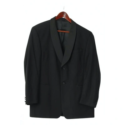 Pre-owned Pierre Cardin Wool Jacket In Black