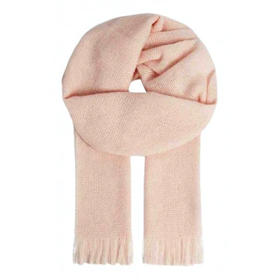 Pre-owned Claudie Pierlot Fall Winter 2019 Wool Scarf In Pink