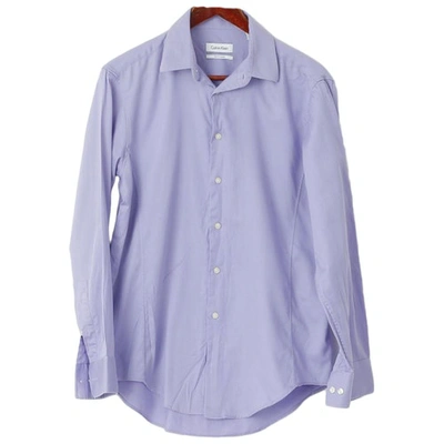 Pre-owned Calvin Klein Shirt In Purple