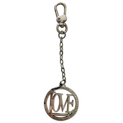 Pre-owned Moschino Love Bag Charm In Gold
