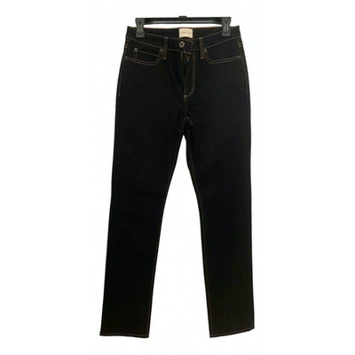 Pre-owned Simon Miller Straight Jeans In Black