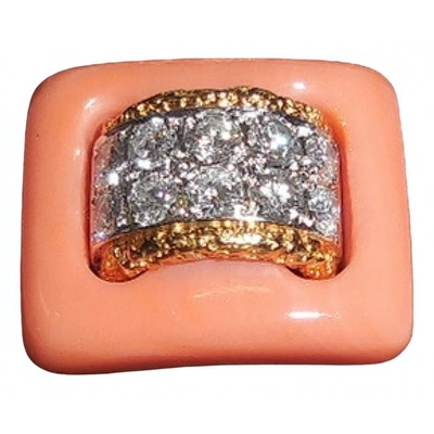 Pre-owned Van Cleef & Arpels Yellow Gold Ring In Multicolour