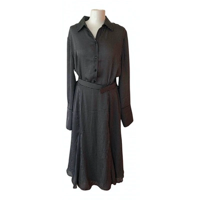 Pre-owned Equipment Mid-length Dress In Black