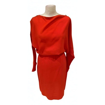 Pre-owned L Agence Mid-length Dress In Orange
