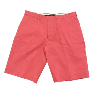 Pre-owned Polo Ralph Lauren Pink Cotton Shorts