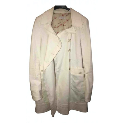 Pre-owned Pinko Coat In White