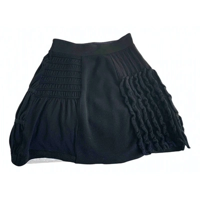 Pre-owned Sunday Somewhere Wool Skirt In Black
