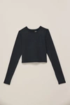 GIRLFRIEND COLLECTIVE MIDNIGHT RESET CROPPED LONG SLEEVE,4887635787839