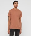 Allsaints Mens Tonic V-neck T-shirt In Pink