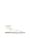 Tkees Jo Suede And Leather Sandals In White