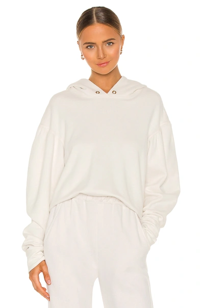 A.l.c Raisa Hooded Sweatshirt In White