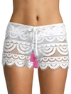 Pq Laxi Lace Shorts In Waterlily