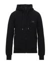 Dolce & Gabbana Man Sweatshirt Black Size 38 Cotton, Elastane