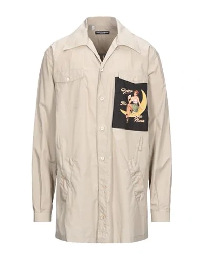 Dolce & Gabbana Shirts In Beige