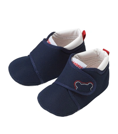Miki House Babies' Bear Shoes In Navy