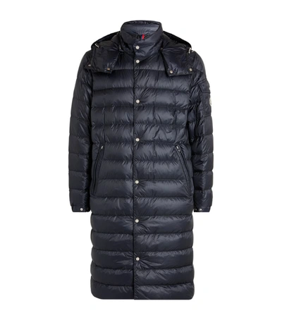Moncler Quilted Mosset Parka In Navy