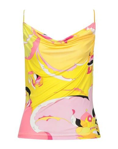 Emilio Pucci Tops In Yellow