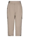 DOLCE & GABBANA DOLCE & GABBANA WOMAN PANTS KHAKI SIZE 10 COTTON, LAMBSKIN, ZAMAK, POLYESTER,13540993OS 1