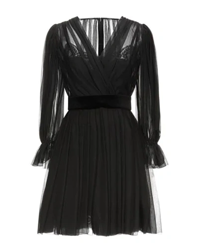 Dolce & Gabbana Short Dresses In Black