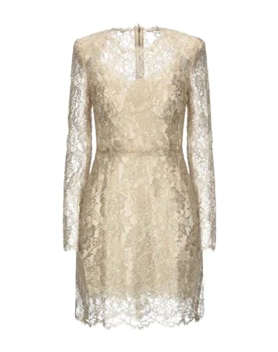 Dolce & Gabbana Short Dresses In Gold
