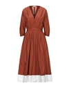 N°21 Midi Dresses In Brown