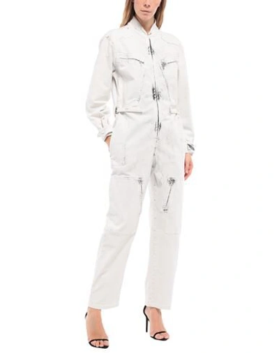 Stella Mccartney Woman Jumpsuit Light Grey Size 8-10 Cotton, Elastane