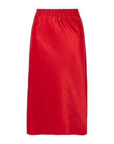 Theory Midi Skirts In Red