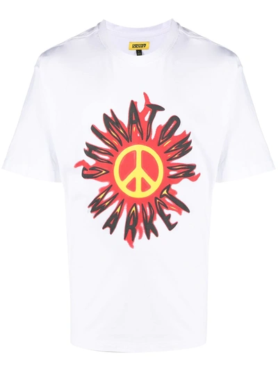 Chinatown Market Peace And Love T-shirt In White
