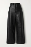 Proenza Schouler White Label Women's Straight-leg Leather Pants In Black