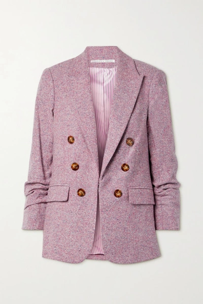 Veronica Beard Beacon Dickey Cotton And Wool-blend Blazer In Orch