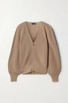 AKRIS RIBBED CASHMERE CARDIGAN