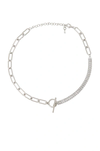 Petit Moments Demie Crystal Chain Necklace In Silver