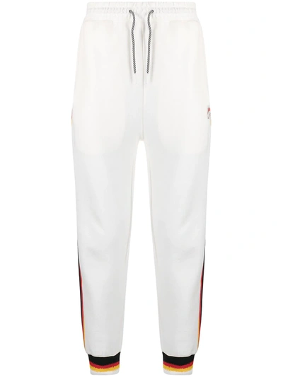Li-ning Stripe-print Drawstring Track Trousers In White