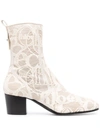 CHLOÉ GOLDEE LACE ANKLE BOOTS
