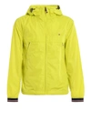 TOMMY HILFIGER WATER REPELLENT HOODED WINDBREAKER IN YELLOW