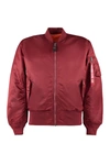 ALPHA INDUSTRIES MA-1 REVERSIBLE BOMBER JACKET,100101184 BURGUNDY