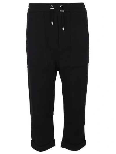 Balmain Jersey Trousers In Pa Noir