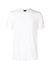 Giorgio Armani Men Stretch Viscose Jersey Crew Neck T-shirt In Optic White