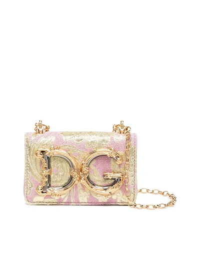 Dolce & Gabbana Microbag Crossbody In Pink